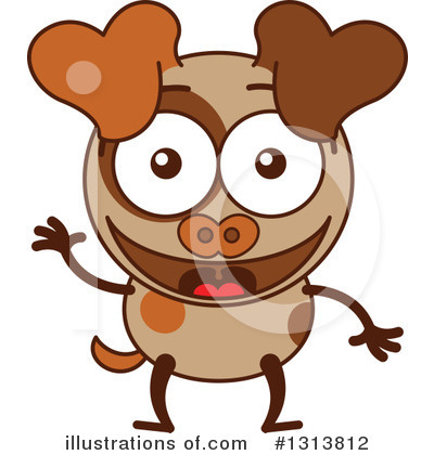 Royalty-Free (RF) Dog Clipart Illustration by Zooco - Stock Sample #1313812
