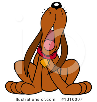 Royalty-Free (RF) Dog Clipart Illustration by LaffToon - Stock Sample #1316007