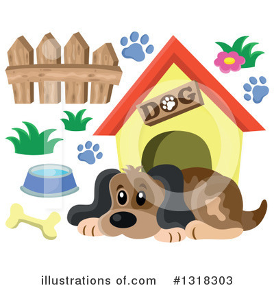 Royalty-Free (RF) Dog Clipart Illustration by visekart - Stock Sample #1318303