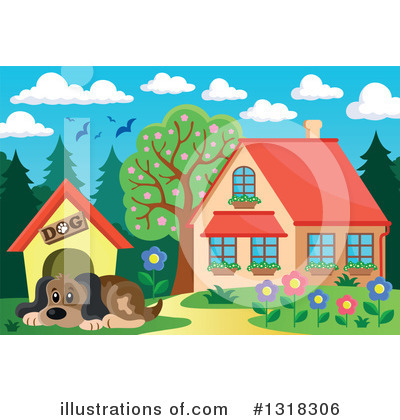 Dog House Clipart #1318306 by visekart