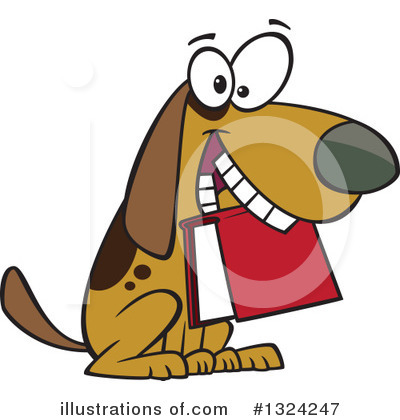 Royalty-Free (RF) Dog Clipart Illustration by toonaday - Stock Sample #1324247
