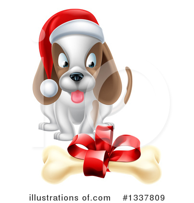 Christmas Puppy Clipart #1337809 by AtStockIllustration