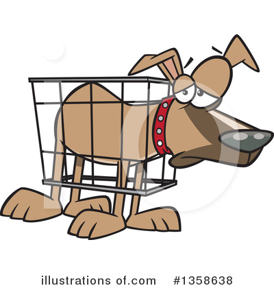 Royalty-Free (RF) Dog Clipart Illustration by toonaday - Stock Sample #1358638