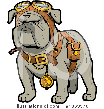 Bulldog Clipart #1363570 by Clip Art Mascots