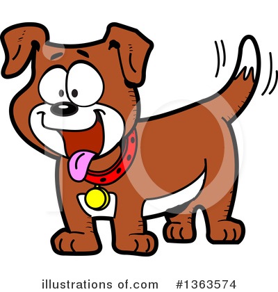 Royalty-Free (RF) Dog Clipart Illustration by Clip Art Mascots - Stock Sample #1363574
