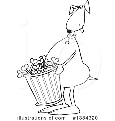 Royalty-Free (RF) Dog Clipart Illustration by djart - Stock Sample #1384320