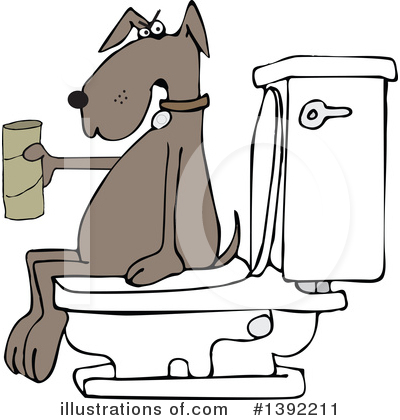 Royalty-Free (RF) Dog Clipart Illustration by djart - Stock Sample #1392211