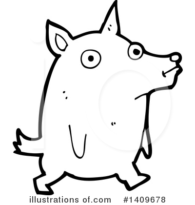 Royalty-Free (RF) Dog Clipart Illustration by lineartestpilot - Stock Sample #1409678