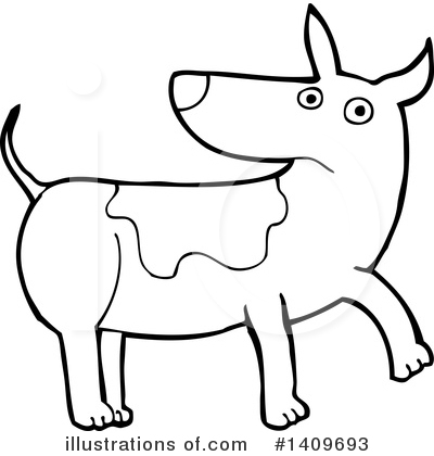 Royalty-Free (RF) Dog Clipart Illustration by lineartestpilot - Stock Sample #1409693