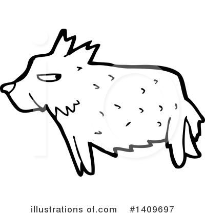 Royalty-Free (RF) Dog Clipart Illustration by lineartestpilot - Stock Sample #1409697
