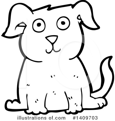 Royalty-Free (RF) Dog Clipart Illustration by lineartestpilot - Stock Sample #1409703
