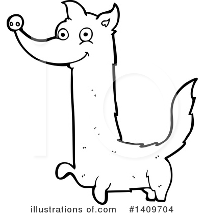 Royalty-Free (RF) Dog Clipart Illustration by lineartestpilot - Stock Sample #1409704