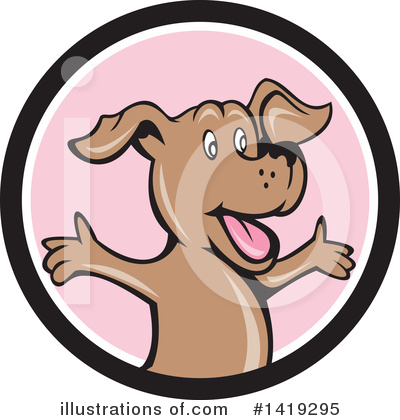 Royalty-Free (RF) Dog Clipart Illustration by patrimonio - Stock Sample #1419295