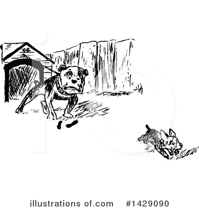 Royalty-Free (RF) Dog Clipart Illustration by Prawny Vintage - Stock Sample #1429090