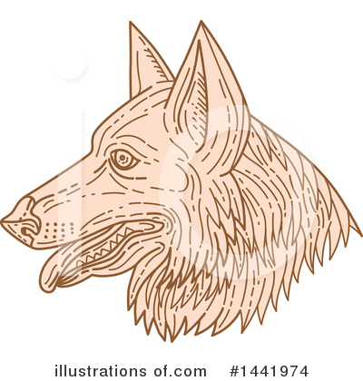 Royalty-Free (RF) Dog Clipart Illustration by patrimonio - Stock Sample #1441974