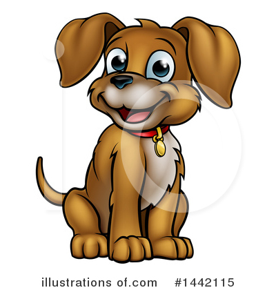 Royalty-Free (RF) Dog Clipart Illustration by AtStockIllustration - Stock Sample #1442115