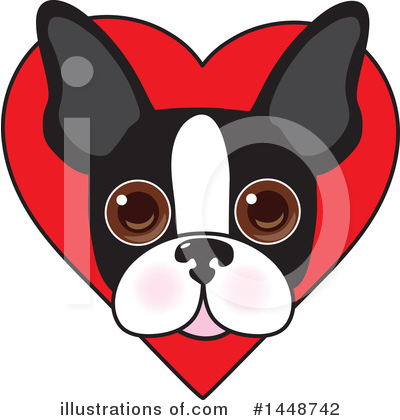 Boston Terrier Clipart #1448742 by Maria Bell