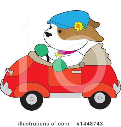 Royalty-Free (RF) Dog Clipart Illustration by Maria Bell - Stock Sample #1448743