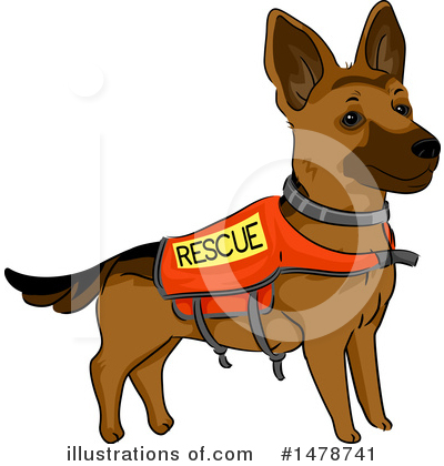 Royalty-Free (RF) Dog Clipart Illustration by BNP Design Studio - Stock Sample #1478741