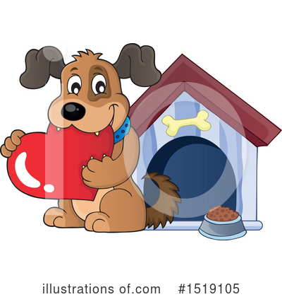 Royalty-Free (RF) Dog Clipart Illustration by visekart - Stock Sample #1519105
