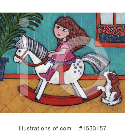 Rocking Horse Clipart #1533157 by Maria Bell
