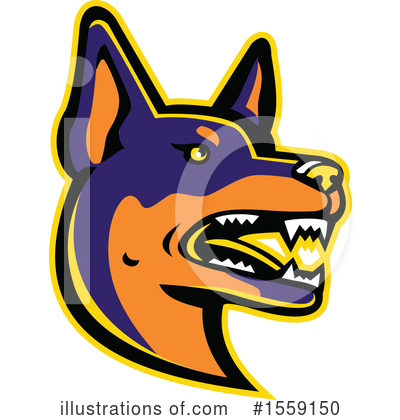 Royalty-Free (RF) Dog Clipart Illustration by patrimonio - Stock Sample #1559150