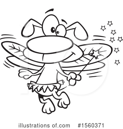 Royalty-Free (RF) Dog Clipart Illustration by toonaday - Stock Sample #1560371