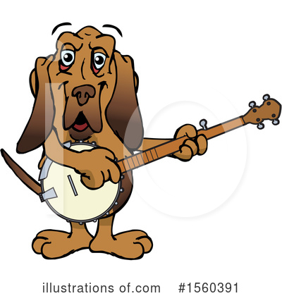 Bloodhound Clipart #1560391 by Dennis Holmes Designs