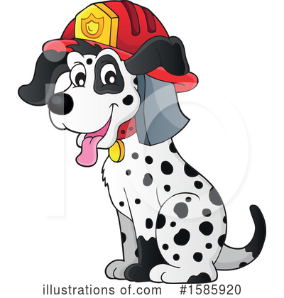 Royalty-Free (RF) Dog Clipart Illustration by visekart - Stock Sample #1585920