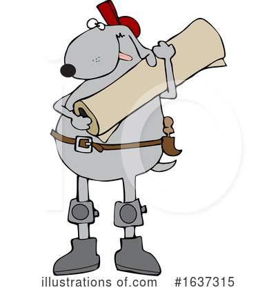 Royalty-Free (RF) Dog Clipart Illustration by djart - Stock Sample #1637315