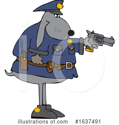 Police Dog Clipart #1637491 by djart