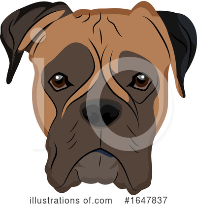Boxer Dog Clipart #1647837 by Morphart Creations