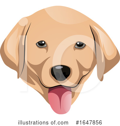 Yellow Labrador Clipart #1647856 by Morphart Creations
