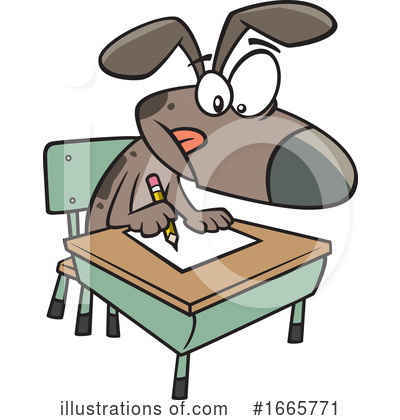 Royalty-Free (RF) Dog Clipart Illustration by toonaday - Stock Sample #1665771