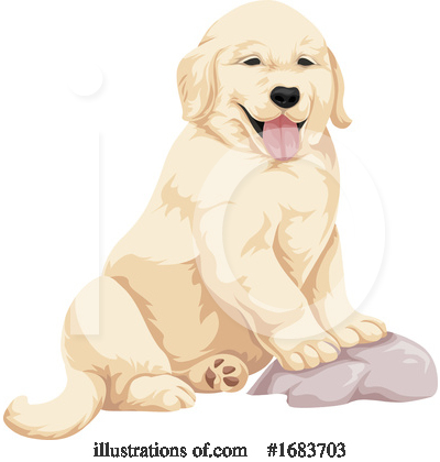 Yellow Lab Clipart #1683703 by Morphart Creations