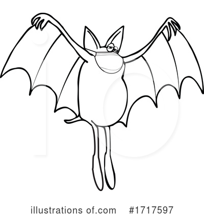 Flying Bat Clipart #1717597 by djart