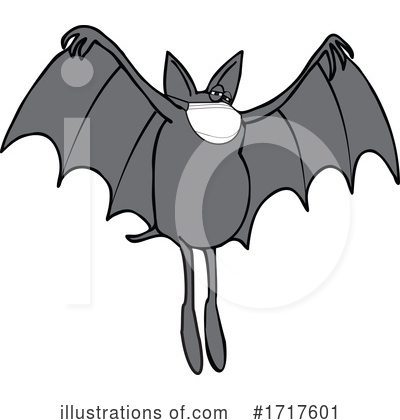 Flying Bat Clipart #1717601 by djart