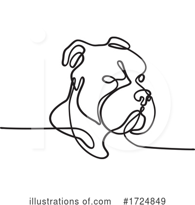 Bull Terrier Clipart #1724849 by patrimonio
