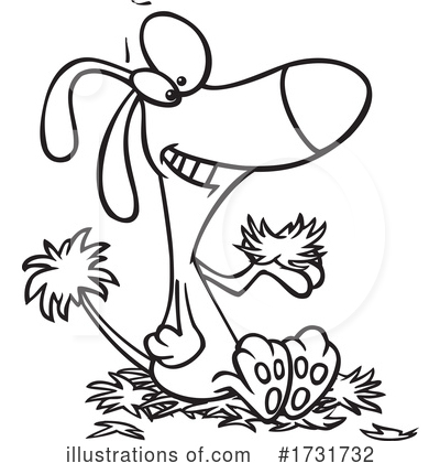 Royalty-Free (RF) Dog Clipart Illustration by toonaday - Stock Sample #1731732