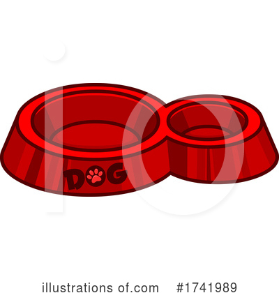 Dog Bowl Clipart #1741989 by Hit Toon