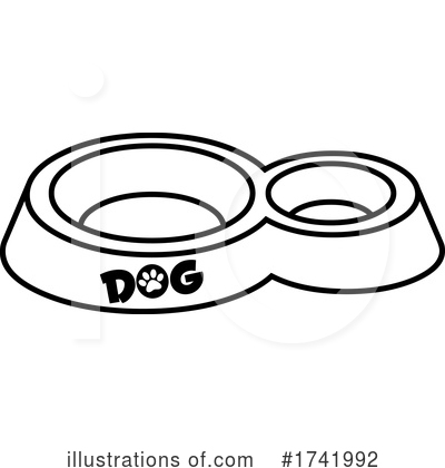 Dog Bowl Clipart #1741992 by Hit Toon