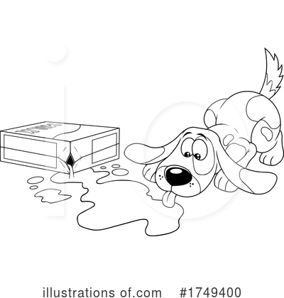 Royalty-Free (RF) Dog Clipart Illustration by Hit Toon - Stock Sample #1749400