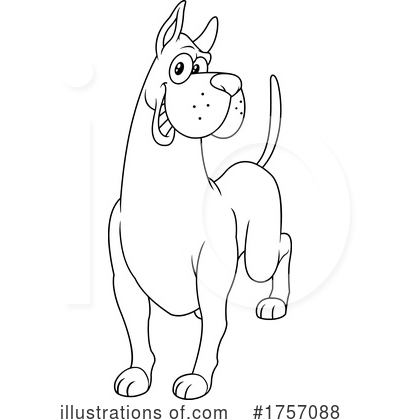 Royalty-Free (RF) Dog Clipart Illustration by Hit Toon - Stock Sample #1757088