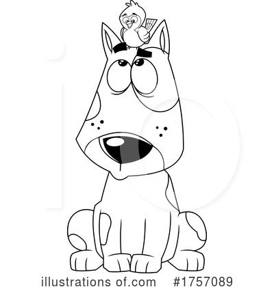 Royalty-Free (RF) Dog Clipart Illustration by Hit Toon - Stock Sample #1757089