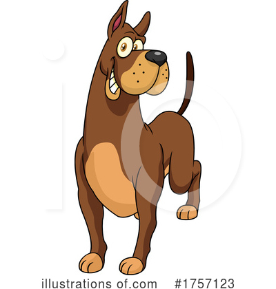 Royalty-Free (RF) Dog Clipart Illustration by Hit Toon - Stock Sample #1757123