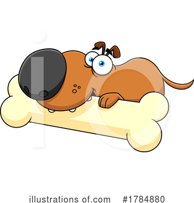 Dog Bone Clipart #1784880 by Hit Toon