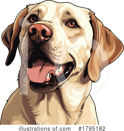 Yellow Lab Clipart #1795182 by stockillustrations