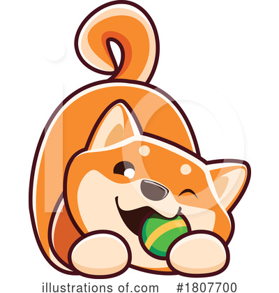 Shiba Inu Clipart #1807700 by Vector Tradition SM