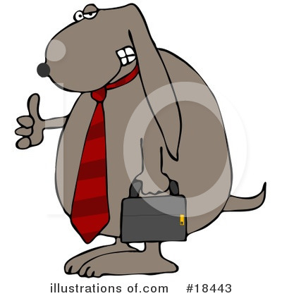 Royalty-Free (RF) Dog Clipart Illustration by djart - Stock Sample #18443