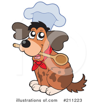 Royalty-Free (RF) Dog Clipart Illustration by visekart - Stock Sample #211223